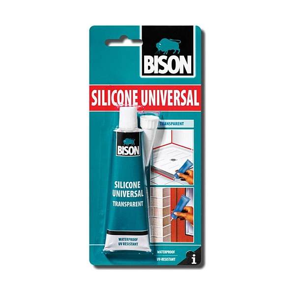Bison Silicone Universal Διάφανη Σιλικόνη σωληνάριο 60ml TR126305451