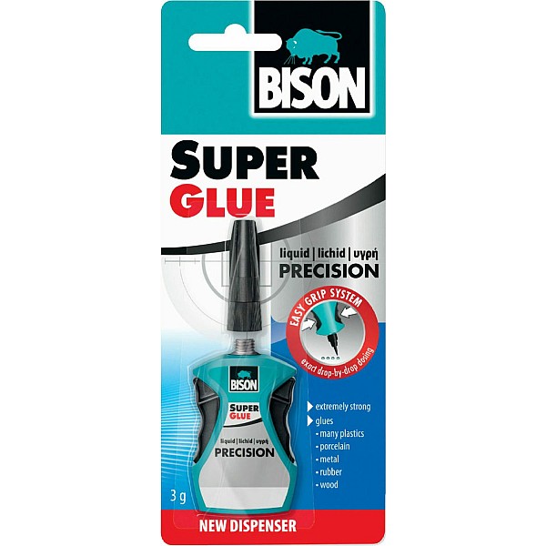 BISON SUPER GLUE PRECISION 3G Κόλλα στιγμής 3gr με δοσομετρητή  TW126314579