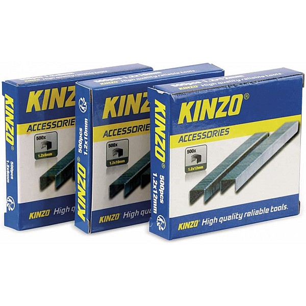 KINZO 72181 Σετ 3Χ500 τεμ. Συνδετήρες για συρραπτικό 8-12 mm