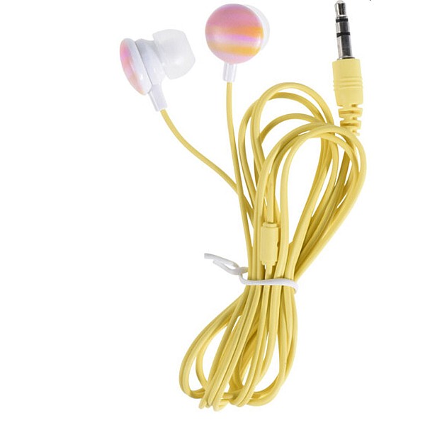 Ακουστικά Earphone Ψείρες Με Καλώδιο Hip Design κίτρινο S48000070 OEM