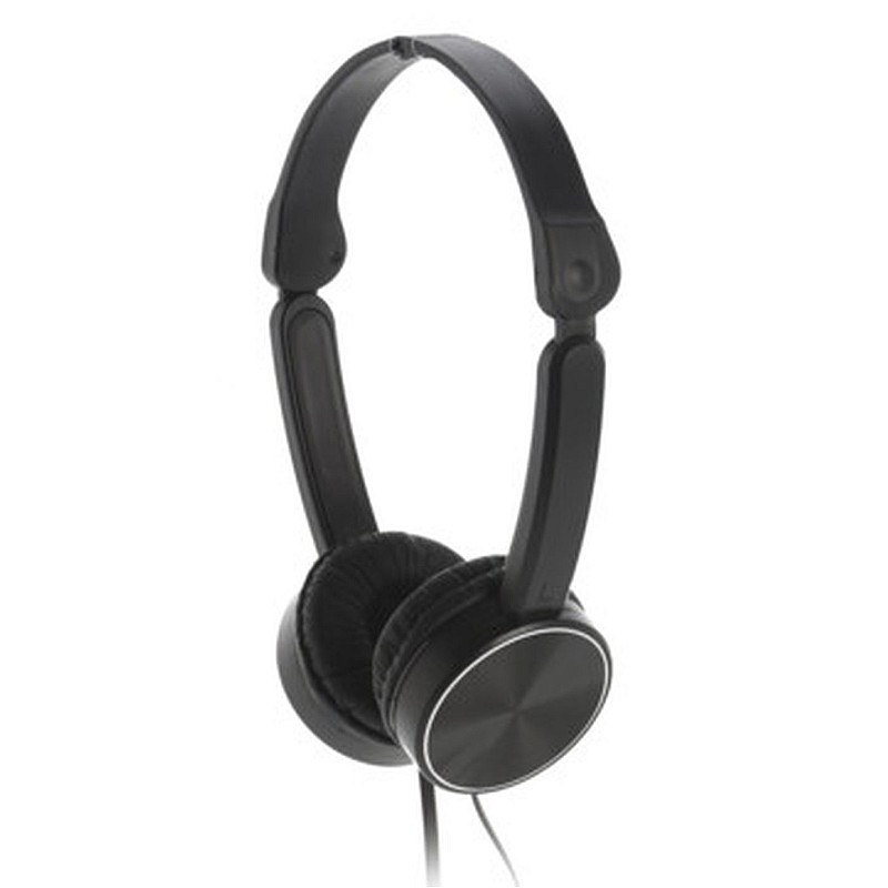 Ενσύρματα αναδιπλούμενα ακουστικά κεφαλής headphone με καλώδιο μαύρο χρώμα 109100090 OEM