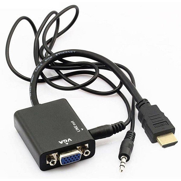Μετατροπέας Σήματος Video από HDMI σε VGA με Ήχο A901040 OEM