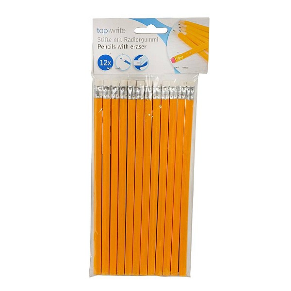 Σετ 12 μολύβια με γόμα 50882 Top Write