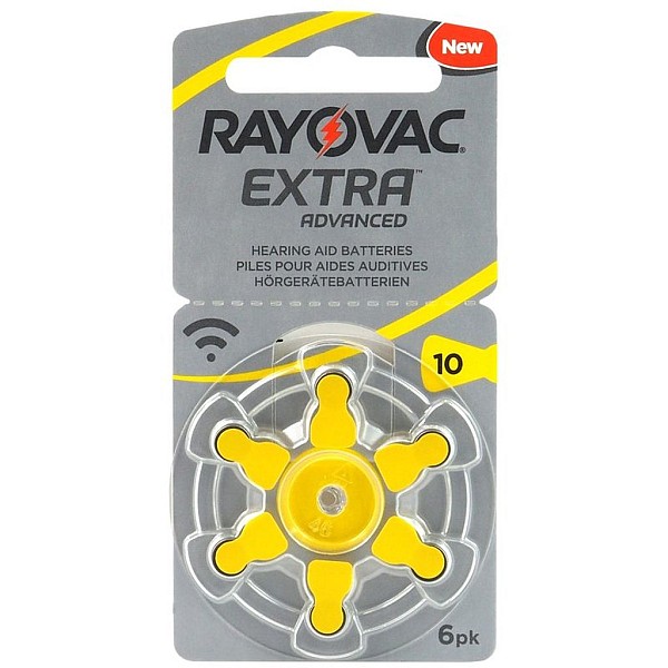 RAYOVAC extra advanced μπαταρίες ακουστικών Βαρηκοΐας 1,45V PR70 10 blister 6 τεμαχίων