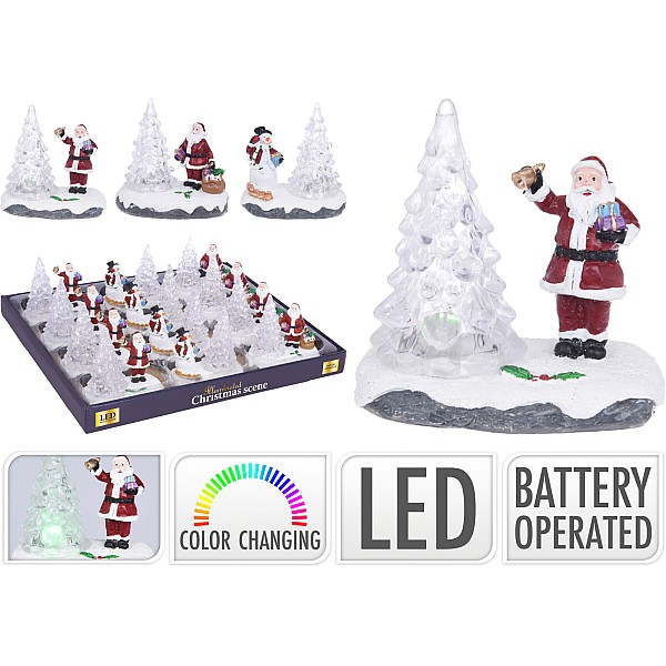 Χριστουγεννιάτικη Διακοσμητική παράσταση με LED RGB Φωτισμό ABG 100820