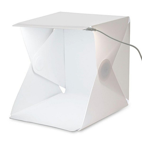 Μίνι Αναδιπλούμενο Στούντιο Φωτογράφισης 24cm με Ενσωματωμένο Φωτισμό LED AG302C