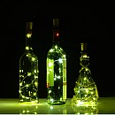 Διακοσμητικός φελλός μπουκαλιού με 10 λαμπάκια LED 1m Ψυχρό λευκό 120120126 ΟΕΜ (Bottle Cork Shaped 10 LED Fairy Lights)