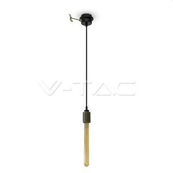 Φωτιστικό κρεμαστό  E27 Αλουμινίο χρυσό με υφασμάτινο καλώδιο VT-7999 V-TAC 3811