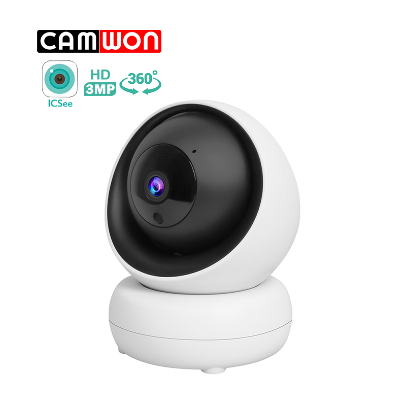 CAMWON WIP-PT300J Ρομποτική WiFi IP κάμερα 3 Mpixel  Νυχτερινή Λήψη (έως 10 μ.) μνήμη microSD Λευκή