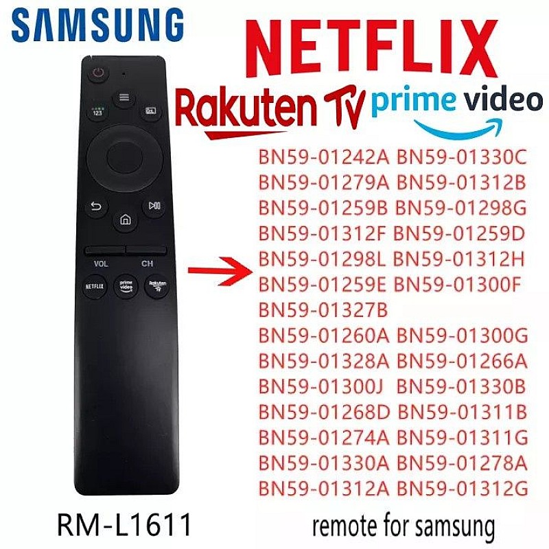 RM-L1611 Τηλεχειριστήριο τηλεόρασης SAMSUNG τύπου Original κατάλληλο για τα μοντέλα 4Κ SMART TV OEM