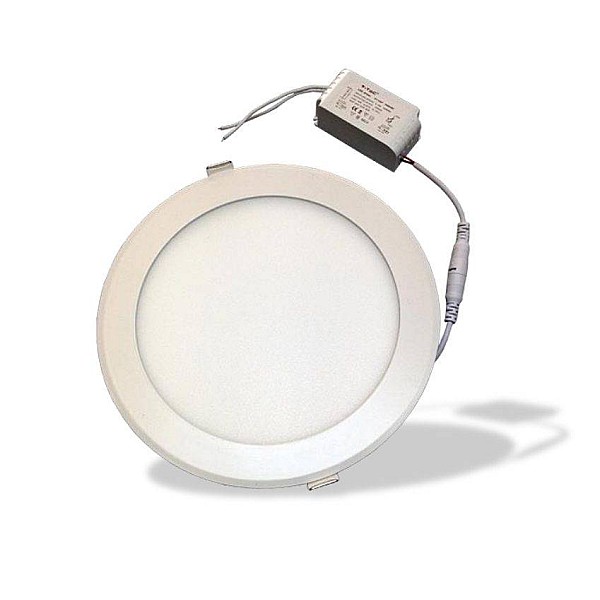 LED Πάνελ 18Watt Φωτιστικό Οροφής χωνευτό Θερμό λευκό 3000K VT-1807 RD V-TAC 4860