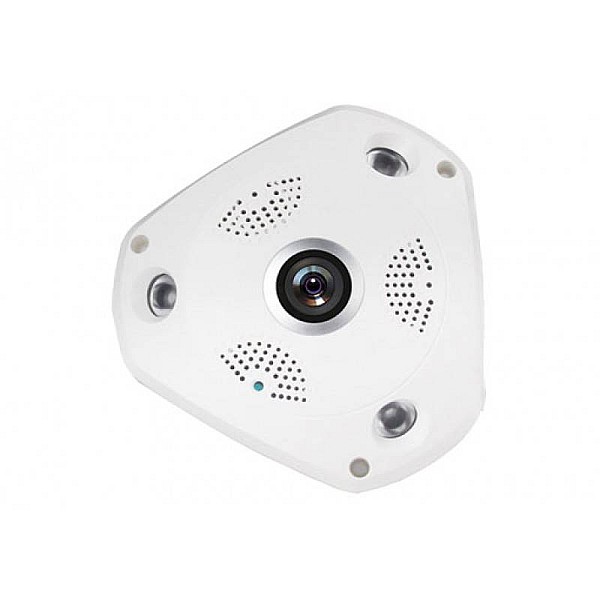 CAMWON WIP-VR360A2 Κάμερα IP FishEye HD 3.0Mp WiFi/Ethernet 3.6mm  Νυχτερινή Λήψη 20m μνήμη microSD