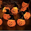 Διακοσμητικό Φωτιστικό Γιρλάντα LED Halloween Pumkin 3m σε πορτοκαλί Χρώμα OEM