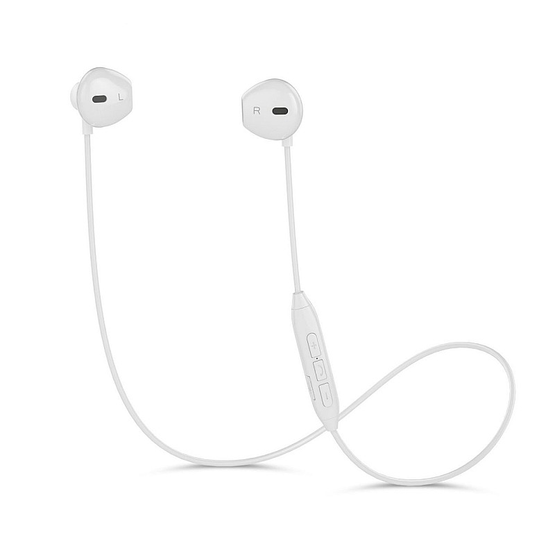F04 Magnet Sports Headset Bluetooth Ασύρματα στερεοφωνικά ακουστικά V4.2 Λευκό OEM