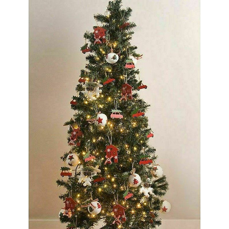 Χριστουγεννιάτικο Δέντρο Νορμανδίας Πράσινο 210εκ με Μεταλλική Βάση 600-30108 EUROLAMP