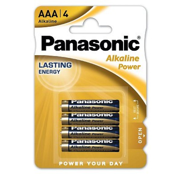 Panasonic Power Αλκαλική Μπαταρία LR3/AAA 4 τεμάχια