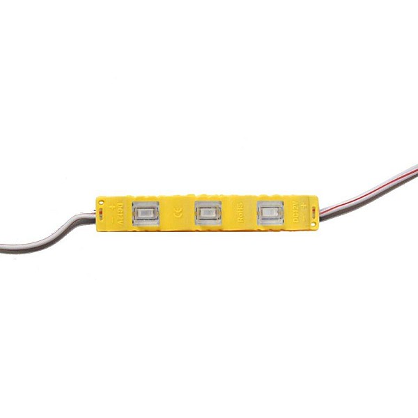 LED Module 3SMD Chips 0.75 Watt κίτρινο Για επιγραφές UUYELM12 OEM