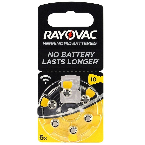 RAYOVAC accoustic special μπαταρίες ακουστικών Βαρηκοΐας τύπου 10 1,45V PR70 blister 6 τεμαχίων