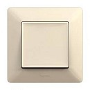 LEGRAND Valena Life Διακόπτης Απλός χωνευτός 10A 250V  (Κρεμ) Ivory 752201