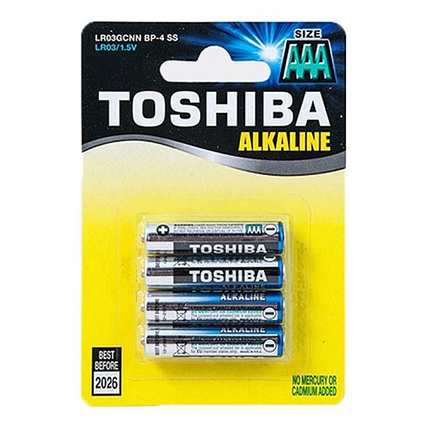 Toshiba Αλκαλική Μπαταρία LR3/AAA  BP-4SS 4 τεμάχια