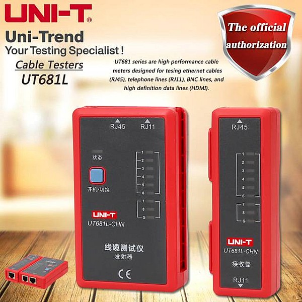 UNI-T UT681L Cable Tester Έλεγχος καλωδίων (RJ45, RJ11)