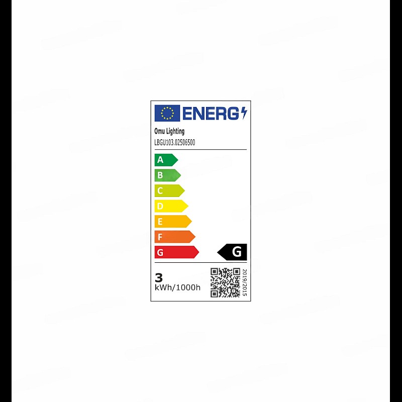 Λαμπτήρας LED σποτ 3W GU10 110º Ψυχρό λευκό 6500K 02506500 OMU Lighting