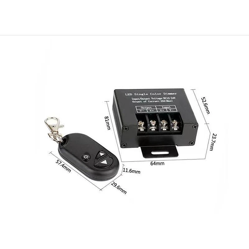 Ασύρματο Dimmer Led μονόχρωμης ταινίας DC 12-24V 30A(Max) 850201 GEAFOS Ασύρματο Dimmer Led μονόχρωμης ταινίας DC 12-24V 30A(Max) 850201 GEAFOS
