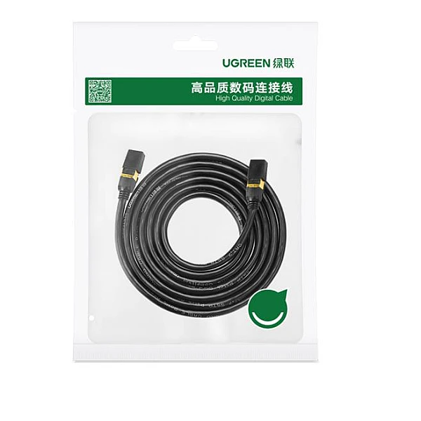 Ugreen F/FTP Cat.7 Καλώδιο Δικτύου Ethernet 5m Μαύρο 11271