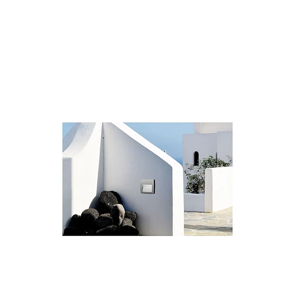 Fumagalli Lorenza 150 απλίκα τοίχου εξωτερικού χώρου γκρί με λαμπτήρα R7S 3.5W CCT IP55 AS1.000.000.LXJ1K