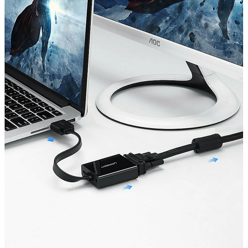 Ugreen Μετατροπέας HDMI male σε VGA female 40248 