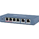 Hikvision DS-3E0106HP-E Unmanaged PoE+ Switch με 6 Θύρες Ethernet