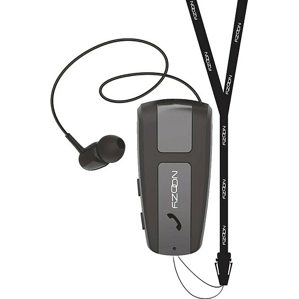 Noozy Roller BH68 In-ear Bluetooth Handsfree Ακουστικό Πέτου Μαύρο v5.0