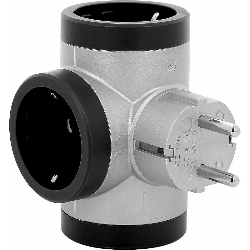 LEGRAND Πολύπριζο Σταυρός Σούκο 3 θέσεων Ασημί 694523 LEGRAND Πολύπριζο Σταυρός Σούκο 3 θέσεων Ασημί 694523