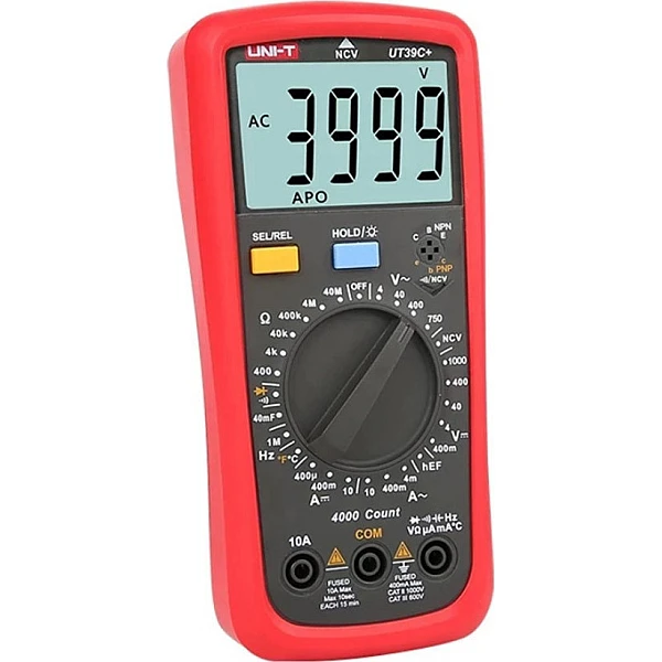 UNI-T UT39C+ Ψηφιακό Πολύμετρο Ακριβείας με Buzzer με Μέτρηση AC / DC / Αντίστασης / Χωρητικότητας / Θερμοκρασίας 