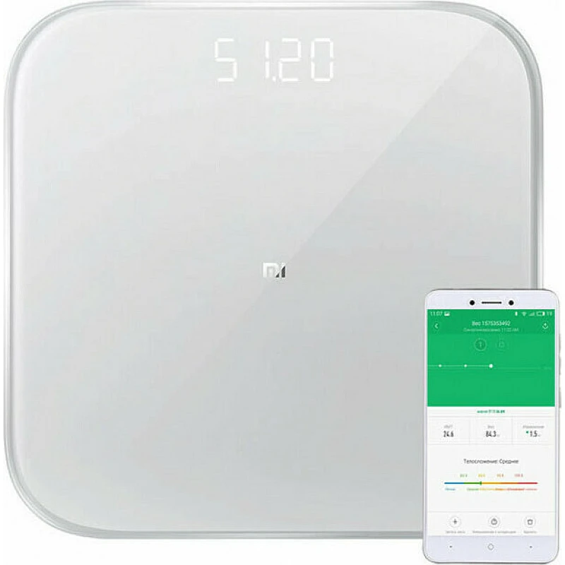 Xiaomi Mi Smart Scale 2 Ζυγαριά με Bluetooth σε Λευκό χρώμα NUN4056GL Xiaomi Mi Smart Scale 2 Ζυγαριά με Bluetooth σε Λευκό χρώμα NUN4056GL