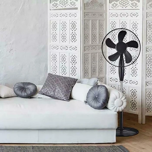 Ανεμιστήρας με ορθοστάτη 40cm 55watt με 3 ταχύτητες Μαύρος VT-5016-5 7923 V-TAC
