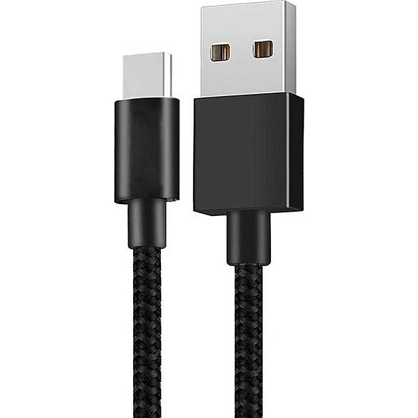 Xiaomi Braided USB 2.0 Cable USB-C male - USB-A 18W Μαύρο 1m (SJV4109GL)
