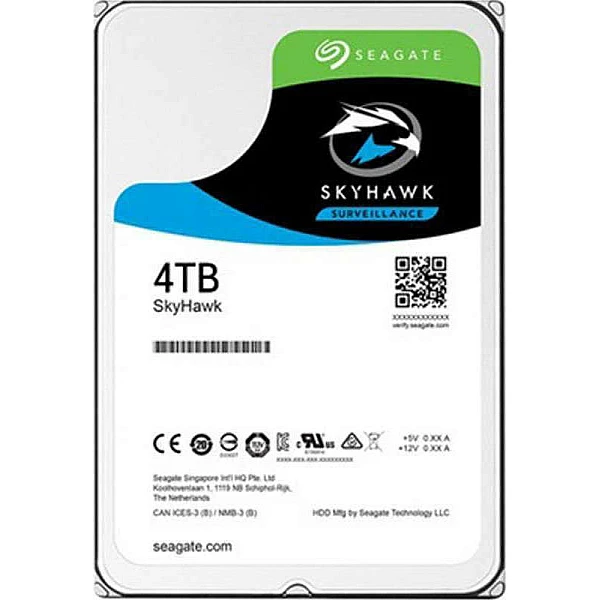  Seagate SkyHawk 4TB HDD Σκληρός Δίσκος 3.5" SATA III για Desktop / Καταγραφικό ST4000VX013
