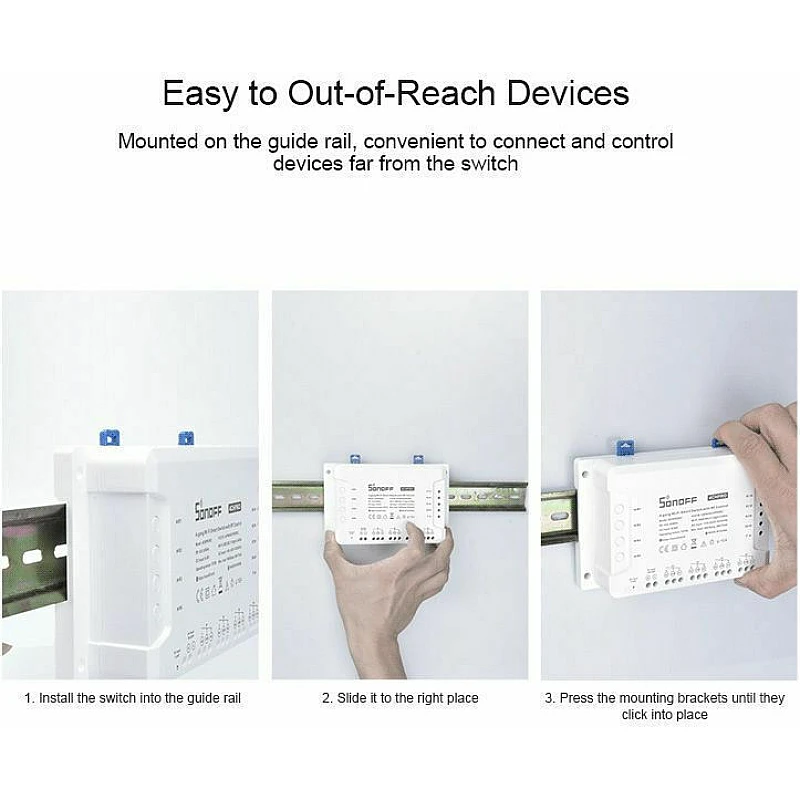Sonoff 4CH PRO R3 Smart Switch 4 Καναλιών Wi-Fi & RF 10A