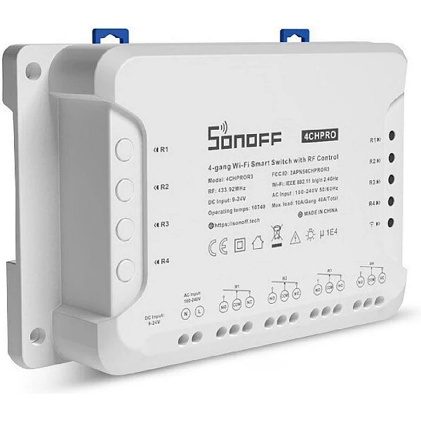 Sonoff 4CH PRO R3 Smart Switch 4 Καναλιών Wi-Fi & RF 10A