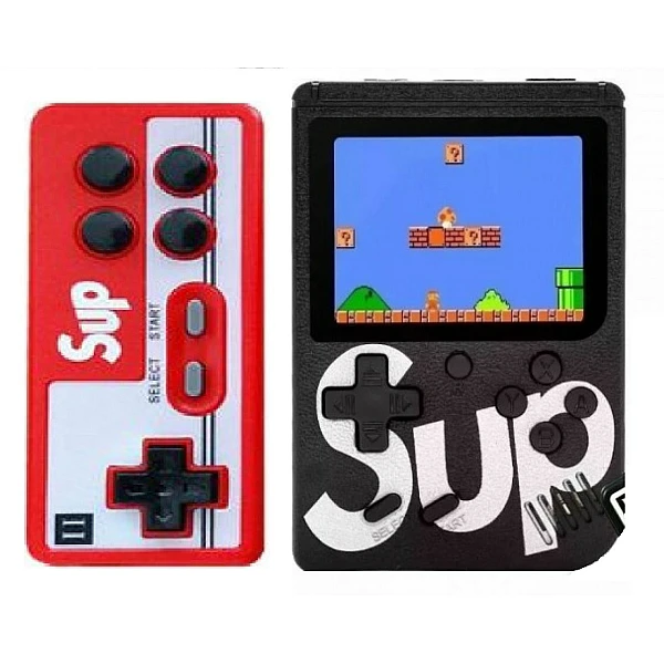 Ηλεκτρονική Ρετρό Κονσόλα Sup Game box 400 in 1 Plus σε μαύρο χρώμα