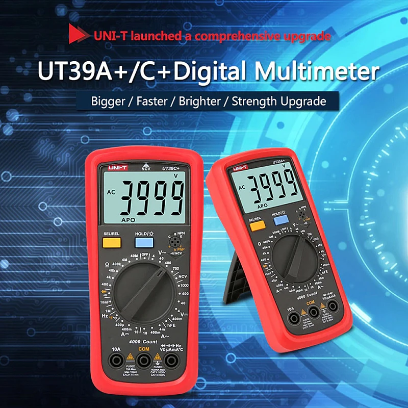 UNI-T UT39C+ Ψηφιακό Πολύμετρο Ακριβείας με Buzzer με Μέτρηση AC / DC / Αντίστασης / Χωρητικότητας / Θερμοκρασίας UNI-T UT39C+ Ψηφιακό Πολύμετρο Ακριβείας με Buzzer με Μέτρηση AC / DC / Αντίστασης / Χωρητικότητας / Θερμοκρασίας