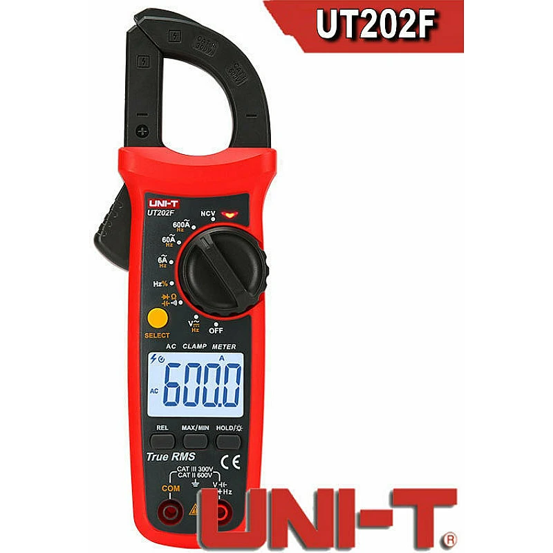 UNI-T UT-202F Ψηφιακή Αμπεροτσιμπίδα Αutorange True RMS AC/DC UNI-T UT-202F Ψηφιακή Αμπεροτσιμπίδα Αutorange True RMS AC/DC
