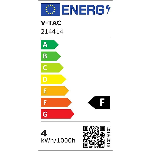 Λαμπτήρας LED E14 κεράκι Filament 4watt Ψυχρό Λευκό 400lm VT-1986 V-TAC 214414