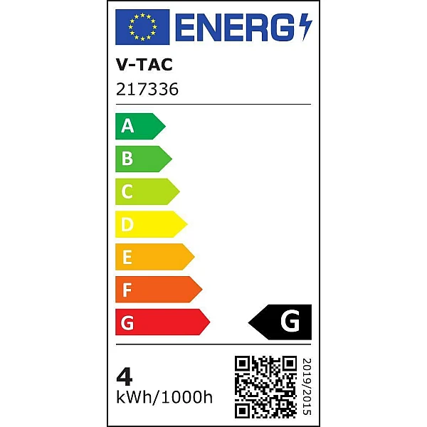 Λαμπτήρας Led E27 Filament Twist A60 4Watt Θερμό Λευκό VT-2164 V-TAC 217336