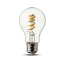 Λαμπτήρας Led E27 Filament Twist A60 4Watt Θερμό Λευκό VT-2164 V-TAC 217336