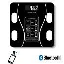 Smart Ζυγαριά με Λιπομετρητή & Bluetooth σε Μαύρο χρώμα 01958