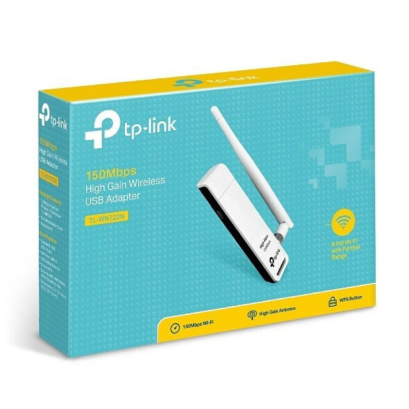 TP-LINK TL-WN722N v4 Ασύρματος USB Αντάπτορας Δικτύου με Αποσπώμενη Κεραία 150Mbps TP-LINK TL-WN722N v4 Ασύρματος USB Αντάπτορας Δικτύου με Αποσπώμενη Κεραία 150Mbps
