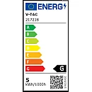Λαμπτήρας LED E27 ST64 Curve Filament Amper 5Watt Θερμό Λευκό VT-2065 V-TAC 217218