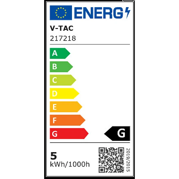 Λαμπτήρας LED E27 ST64 Curve Filament Amper 5Watt Θερμό Λευκό VT-2065 V-TAC 217218